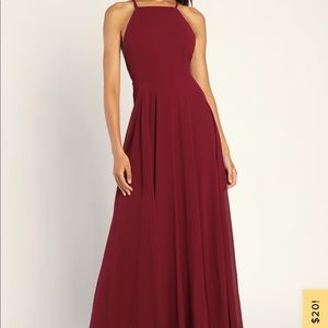 Mythical Kind of Love Wine Red Maxi Dress